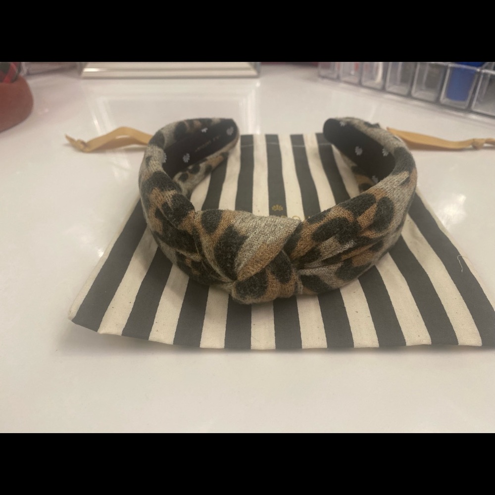 Lele Sadoughi cotton Leopard Headband